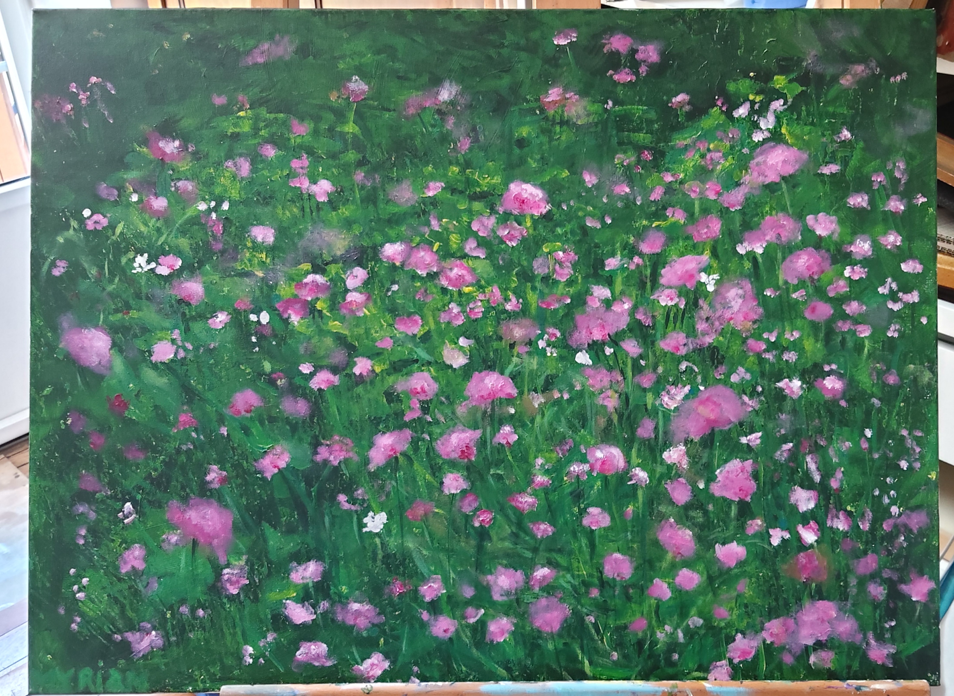 Fleurs des champs, F20,  87 x 100 cm - Collection particulière