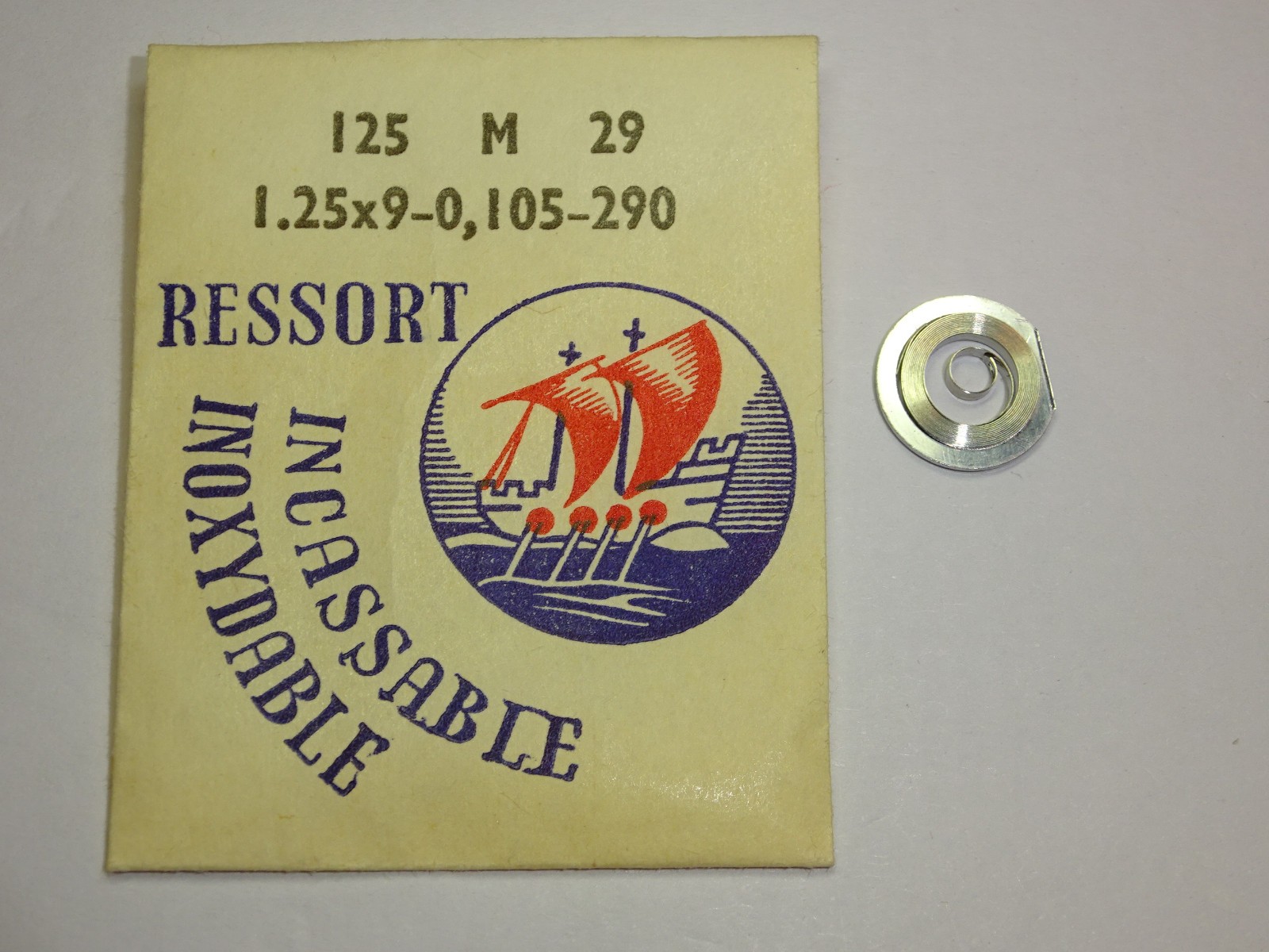 Peseux mainspring 180 181 182 183 184 200 320 325 + Lip R105