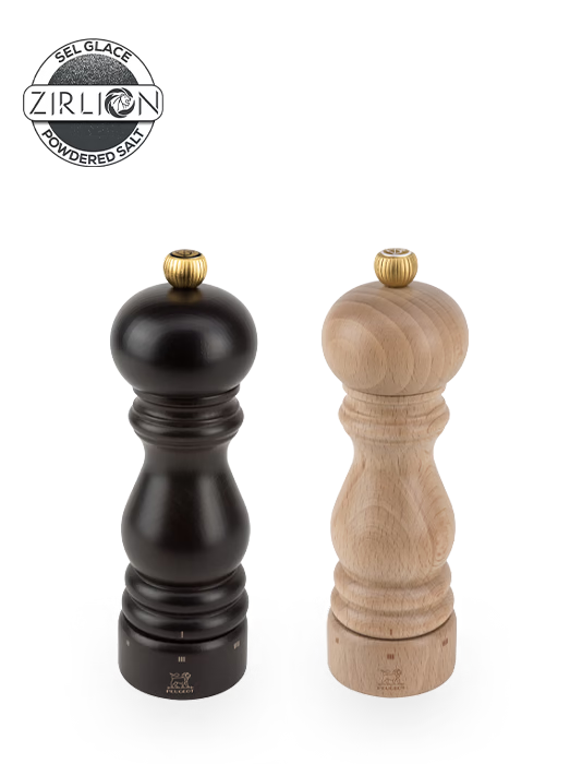 Duo Paris moulins poivre et sel en bois, u'Select, chocolat et naturel, 20cm PEUGEOT