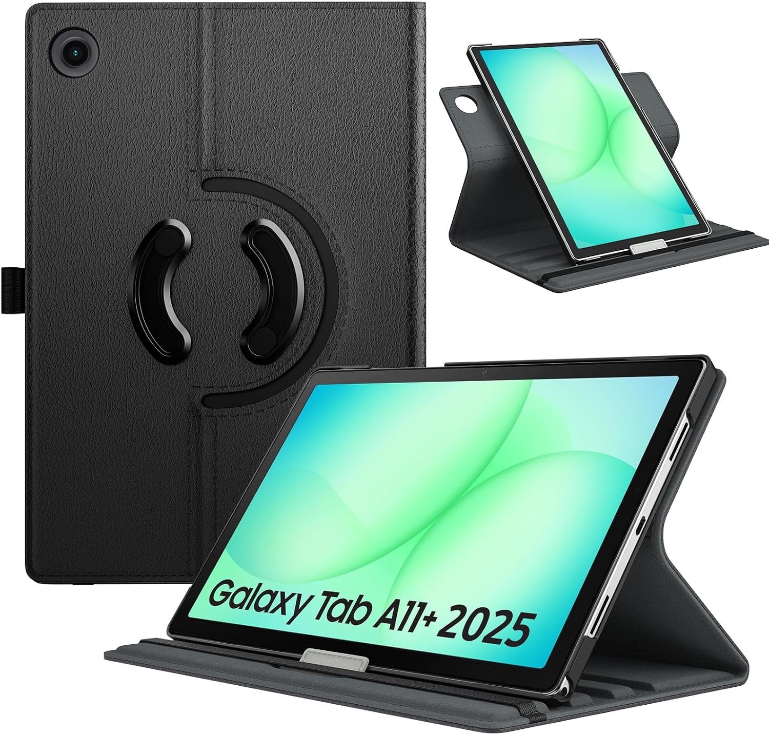 Coque Rotatif pour Samsung Galaxy Tab A11+/A11 Plus 11" -Noir