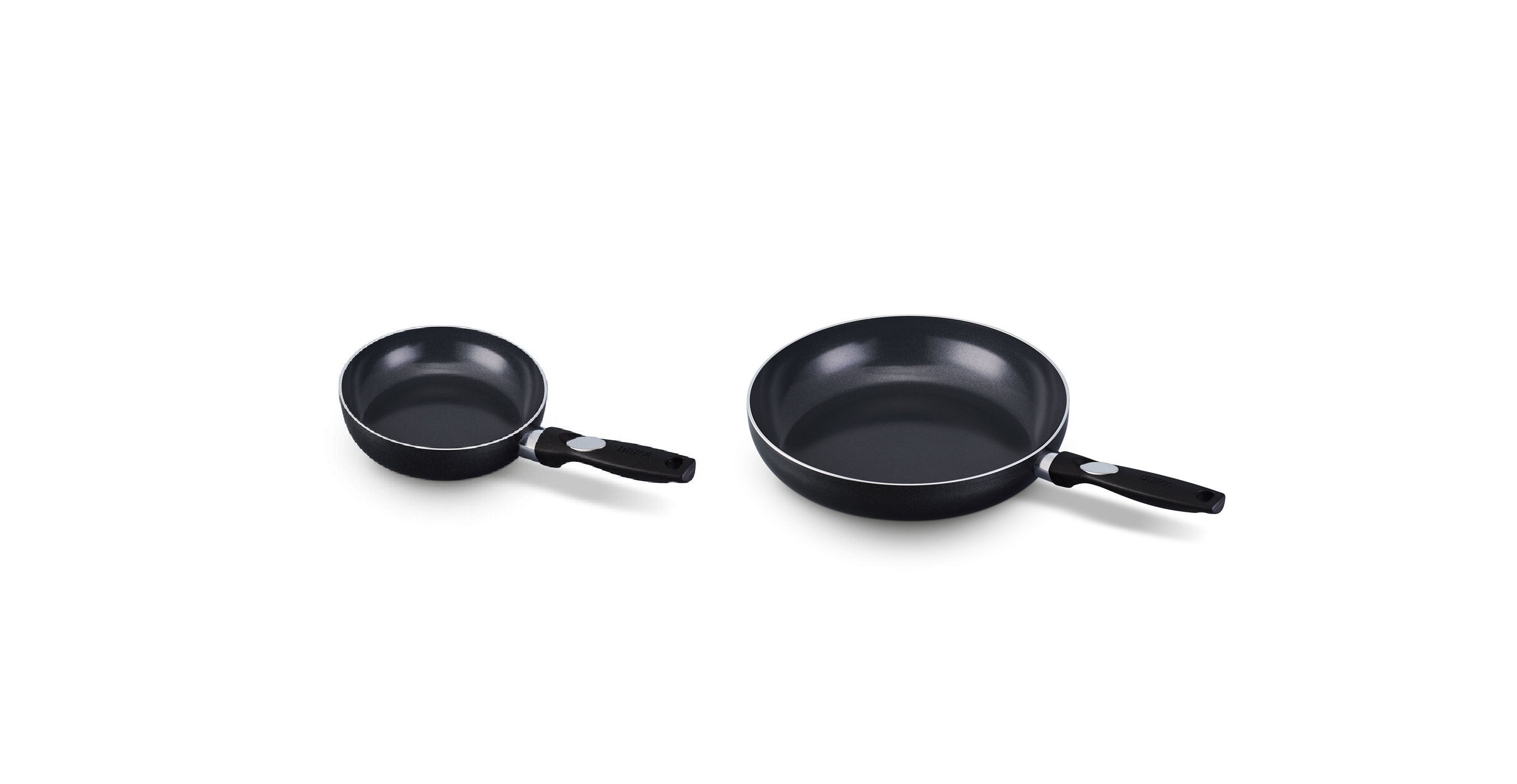 2 poêles à frire 24cm + 28cm; anti adhésif céramique Pro Induc, BEKA