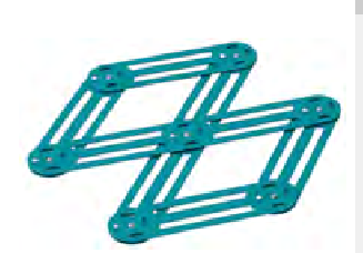 dessous de plat étirable 25x12 cm, Vintage, ROGER ORFEVRE, France, bleu canard