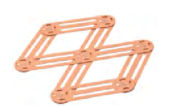 dessous de plat étirable 25x12 cm, Vintage, ROGER ORFEVRE, France, vieux rose