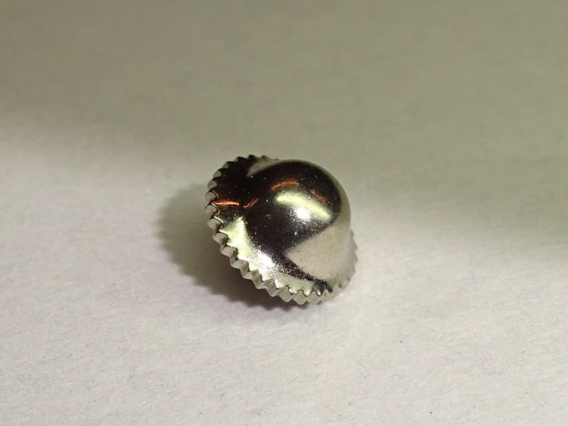 Patent Brevet steel Nipple crown 4.60mm , thread 0.90mm