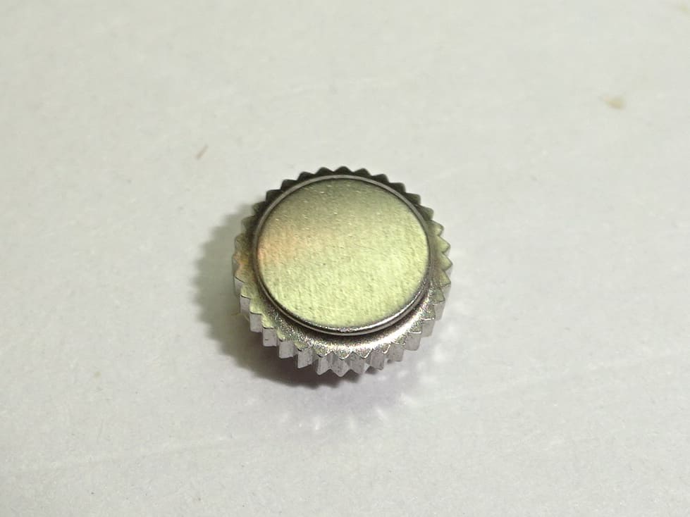 Patent Brevet steel crown 4.90mm , thread 0.90mm