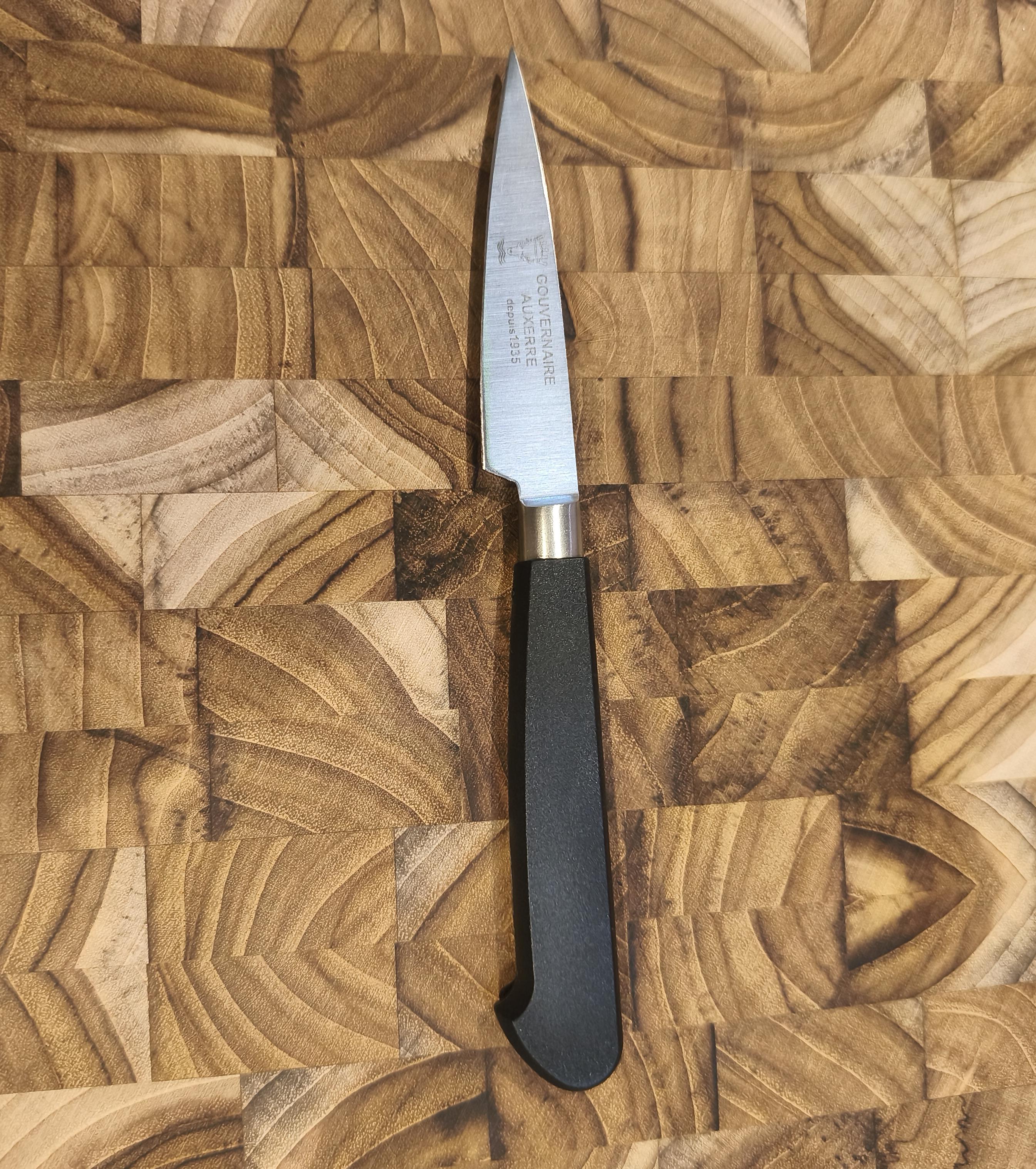 couteau de cuisine office forgé 8 cm, noir, gouvernaire