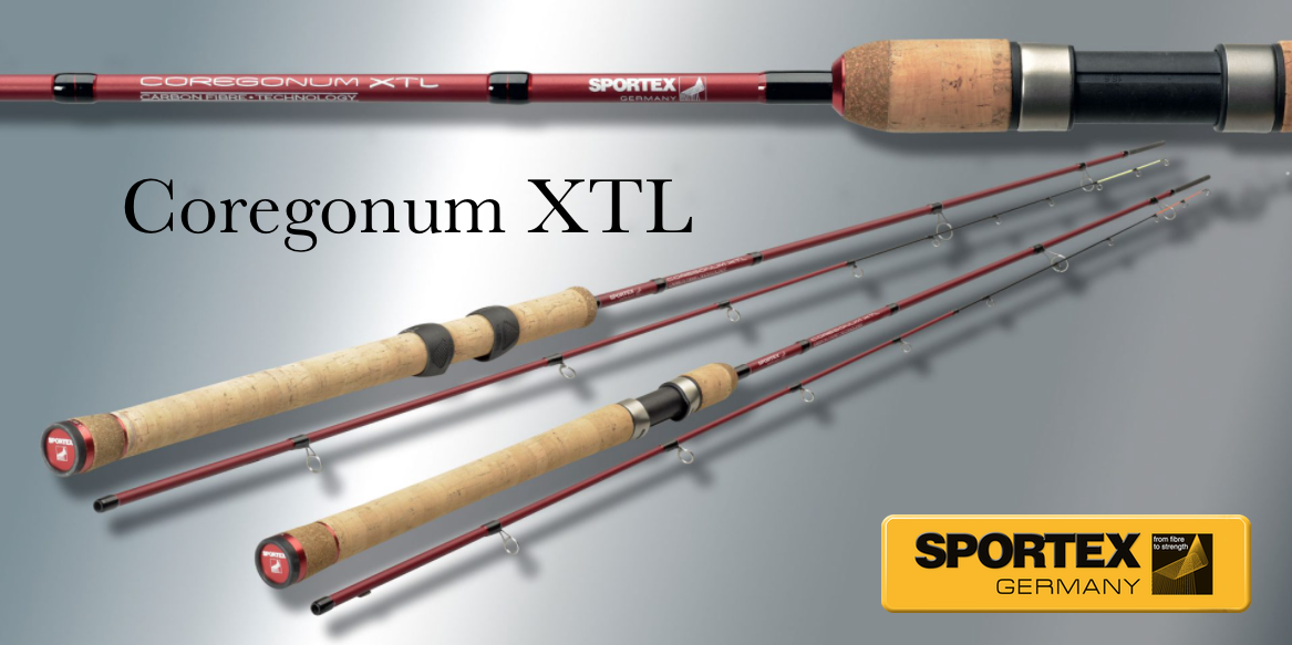 canne Sportex Coregonum XTL 240 cm(8ft) pcs 2+2 124 cm 5-25g(5-25g) pds 113 gr