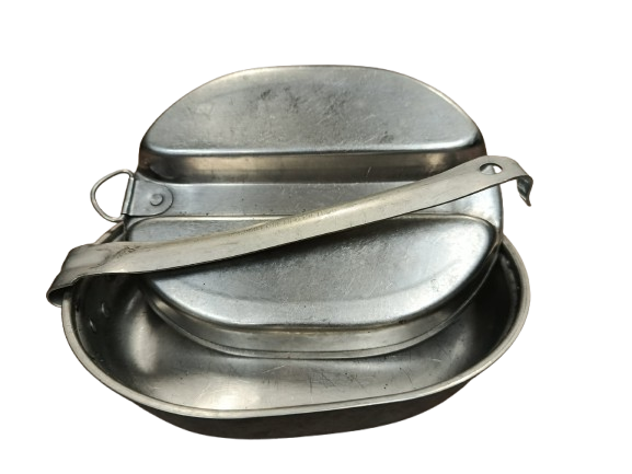 Gamelle US Modèle 1932 Inox – Datée 1965 – Guerre du Vietnam (Authentique)