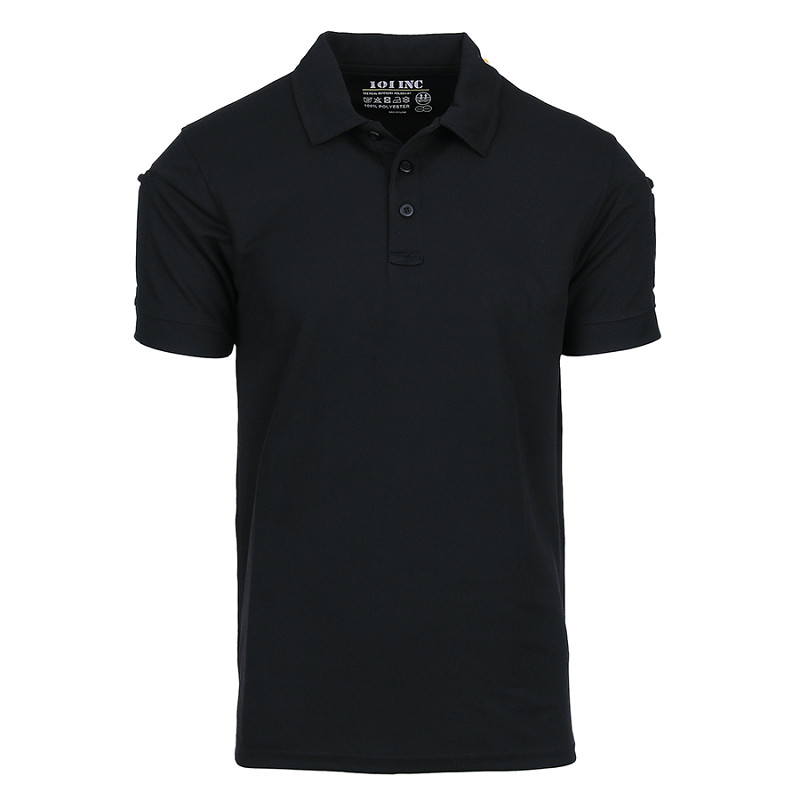 Polo tactique à séchage rapide noir