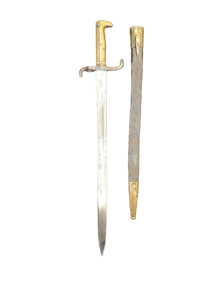 Baïonnette allemande Modèle 1871 fourreau d'origine régimenté