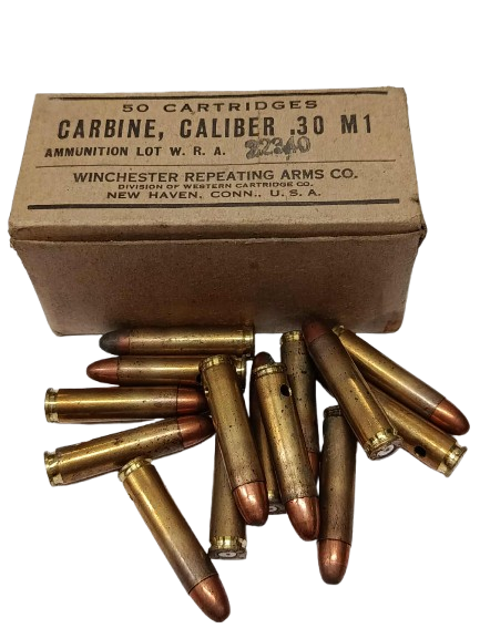 Boîte de 50 cartouches (vide)  USM1, cal .30 M1, WINCHESTER 1944