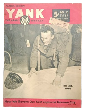  Magazine YANK, 15 décembre 1944, "REST CAMP FRANCE""
