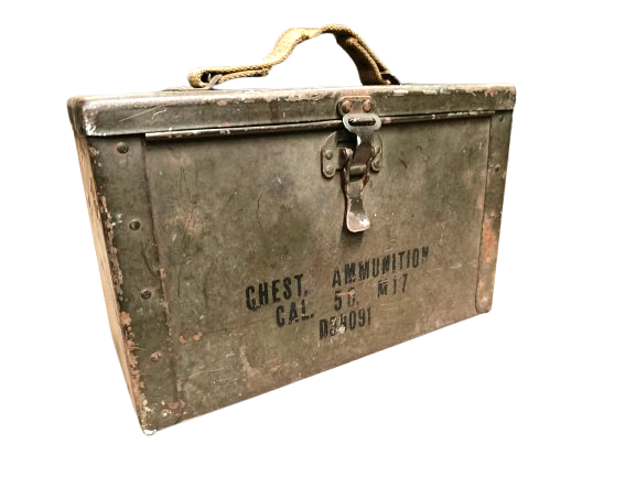 CAISSE A MUNITIONS U.S 1er MODEL CAL.50MM WW2