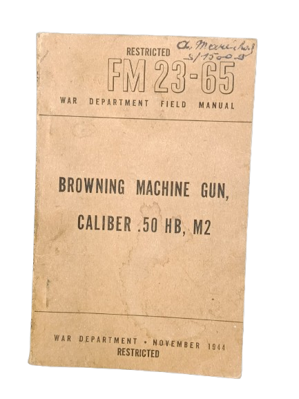 Manual FM 23-65 Browning Cal.50 1944