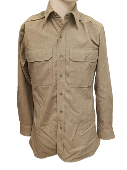 chemise , FLANNEL, O.D., OFFICERS, ww2