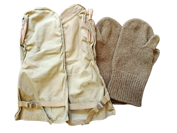 Paire de Moufles US "Mittens, Shell, Trigger Finger, Type II" + Inserts Laine - WW2 Origine