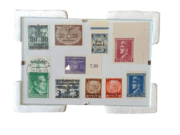 cadre timbres WW2 – Troisième Reich, & pays occupée 