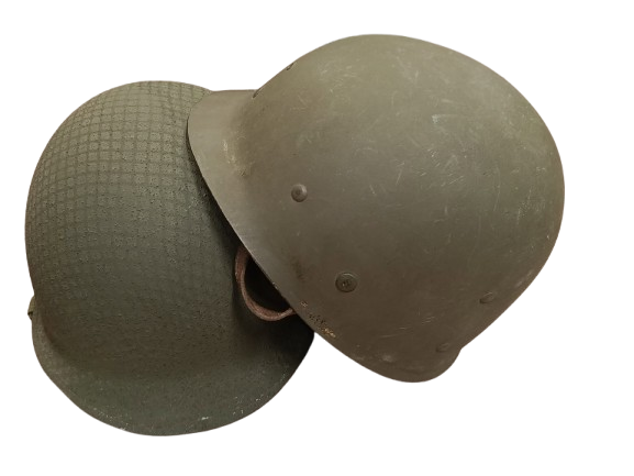 Casque US M1 complet avec Filet — Pattes mobiles, jonc avant,