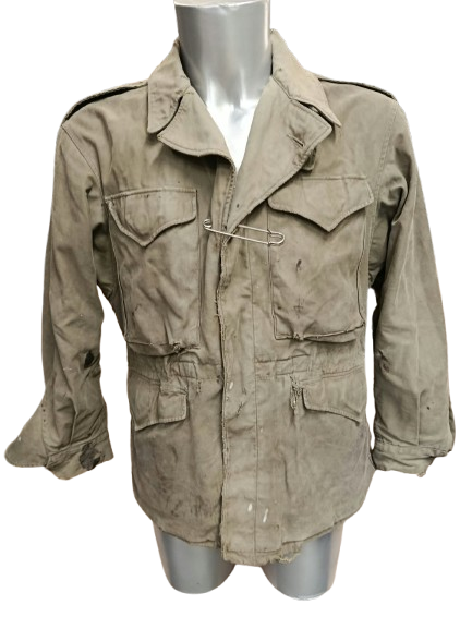 veste US M-43 originale WW2 – Pur jus de terrain ardennais